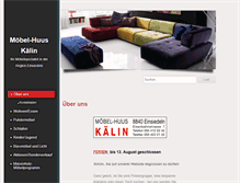 Tablet Screenshot of moebel-kaelin.ch